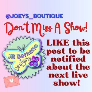JOEYS_BOUTIQUE IS LIVE!!! Like this post to be notified of all my shows!